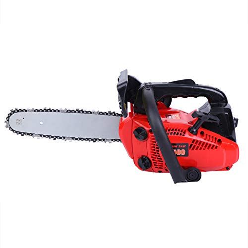 Ridgeyard Petrol Chain Saw Cutting Wood Gas-Powered Chainsaw 25CC 2-Stroke Single Cylinder Light Weight Chain Saw