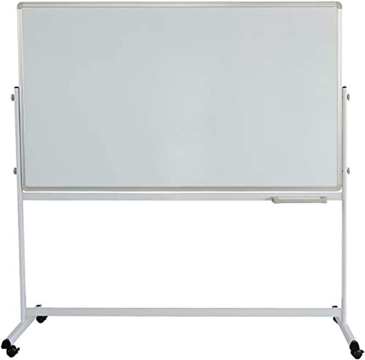 SHOWAY Whiteboard 90x120 Magnetic Dry Erase Board with Wheel Stand - Adjustable Height Double Side Rolling White Boards on Wheels for Home, Office & School