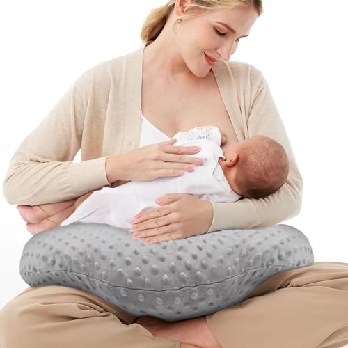 Cojines, Almohada de Lactancia,Cojín Lactancia y Posicionador,Almohada de Lactancia para Amamantar Multifuncional,Funda Desmontable para Cojín de Lactancia para...