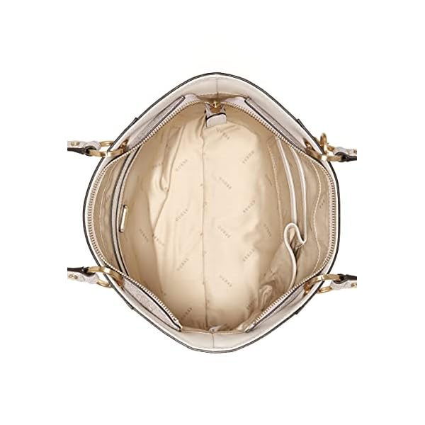 GUESS womens Noelle Small Elite Tote, Powder, One size US