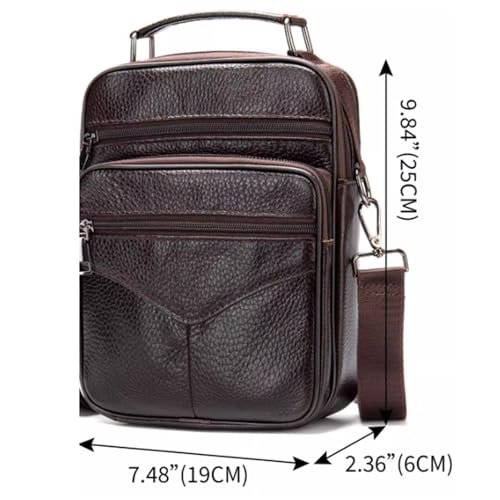 Men Purse Shoulder, Crossbody Bag with Straps, Leather, Messenger Bag, Travel Work Business Bag, for Books, Umbrellas2