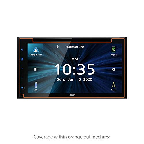 BoxWave Screen Protector for JVC KW-V66BT (Screen Protector ClearTouch Crystal (2-Pack), HD Film Skin - Shields from Scratches for JVC KW-V66BT