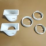 Varias opciones para elegir: disponible en tipos planos y redondos con tamaños de 130 mm y 150 mm, lo que te permite seleccionar el mejor ajuste para tu unidad.