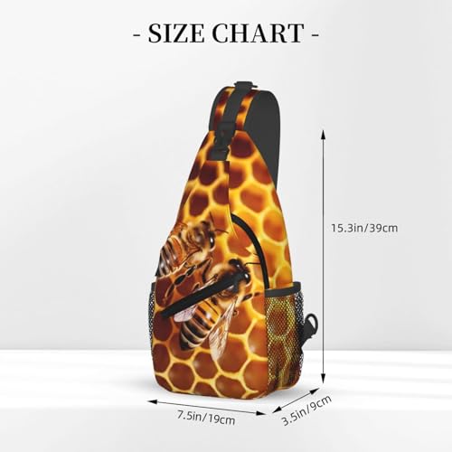Bolso tipo sling unisex negro para viaje y senderismo miniatura 2