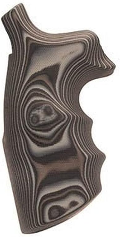 HogueHogue, S&W N Frame Round Butt Grips, Convert Finger Grooves, Smooth G-10
