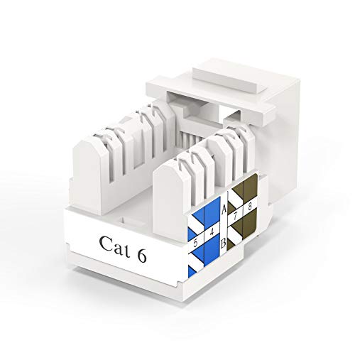 CableCreation Cat6 Keystone Jacks 10-Pack RJ45 Female miniatura 5