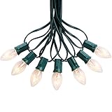 50FT C7 String Lights Outdoor UL Listed Hanging Lights for Christmas Garden Patio Backyard Cafe...