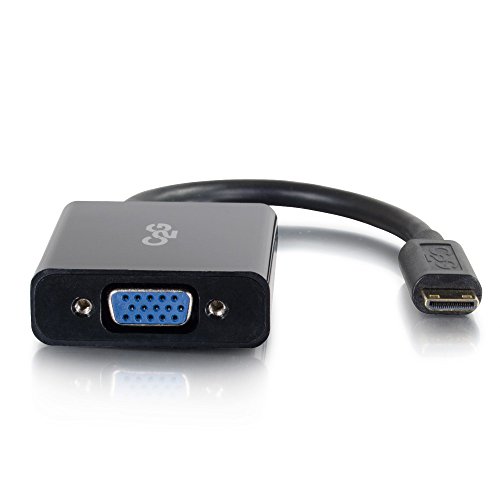 C2G HDMI® Male to VGA Female Adapter - Full HD 1080p HDMI to VGA Dongle - Black - Image 3