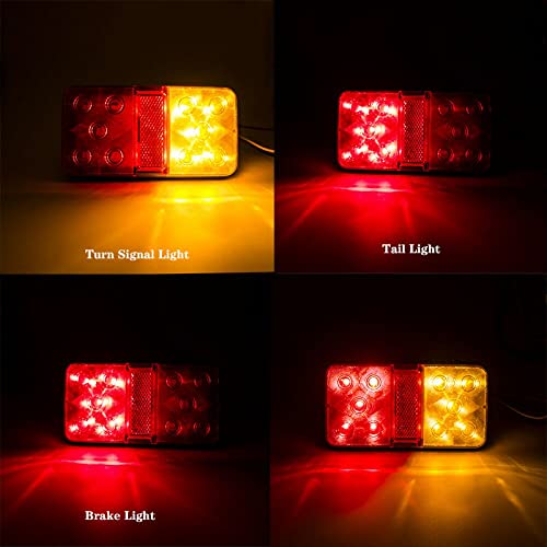 Feu arrière LED 24V étanche pour remorque et camion | Paire de clignotants - 7