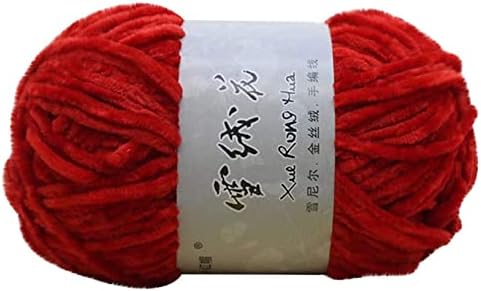 FeiliandaJJ(TM) Chunky Crochet Knitting Yarn,100g Cotton Double Knitting Yarn,100% Soft Velvet Wool Crochet Yarn for Scarf,Hat,Gloves,Weaving,Knitting & Crochet (J)