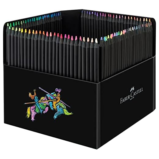 Faber-Castell - 116411. Estuche Cartón - Soporte 100 Láp. Colores Black Edition.