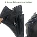 ARusyna Archery Hip Quiver for Arrows with 4 Arrow Tubes Arrow Holder, Pockets for Accessories and Waist Belt