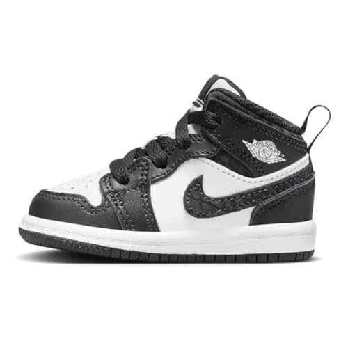 Jordan Toddler's 1 Mid SE Panda Elephant Off Noir/Blk-White-Blk (FB9912 001) - 7