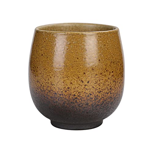 Taza de cerámica sin asa, taza de café, taza de cerámica, grande, con decoración de espirales, multicolor, desayuno, al aire libre, estilo japonés, 150 ml