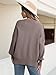 ANRABESS Women Oversized Sweaters Batwing Long Sleeve 2025 Fall Outfits Crewneck Casual Knit Side Slit Fashion Pullover Top Nutmeg Medium