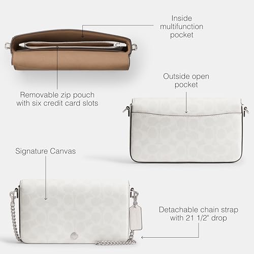 Coach Mila Crossbody Bag in Signature Canvas, LH/White Chalk3