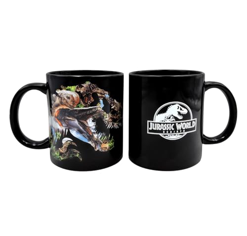 Joy Toy 24203 Jurassic World Rebirth taza de cerámica con impresión - en caja de regalo 320 ml - 12 x 9 x 10 cm Joy Toy 24203 Jurassic World Rebirth taza de cerámica con impresión - en caja de regalo 320 ml - 12 x 9 x 10 cm