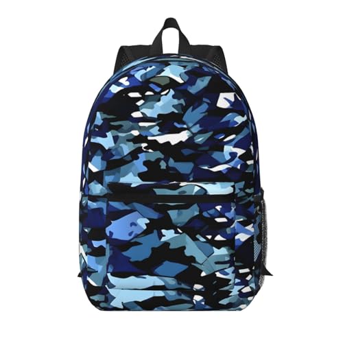 Sac à dos de voyage portable imprimé camouflage pour les weekends et loisirs