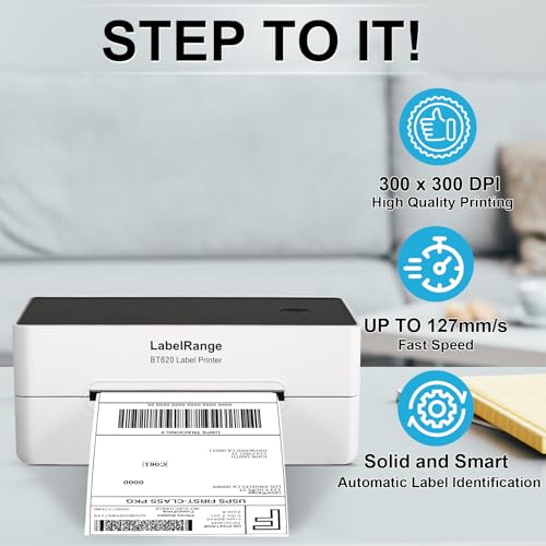 Labelrange BT620 Ecommerce Shipping Label Printer, Thermal 4X6 Label Printer, 300 Dpi, Bluetooth & Usb thumb #1