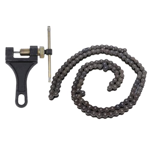 Cadena para motocicleta todoterreno de 132 eslabones con extractor de cadena