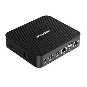 Mini PC 7e Gen AMD A4-9120C APU, AMD Radeon R3 graphics met 4GB DDR4 64GB eMMC Windows 10 Pro Mini Computer Dual HDMI…