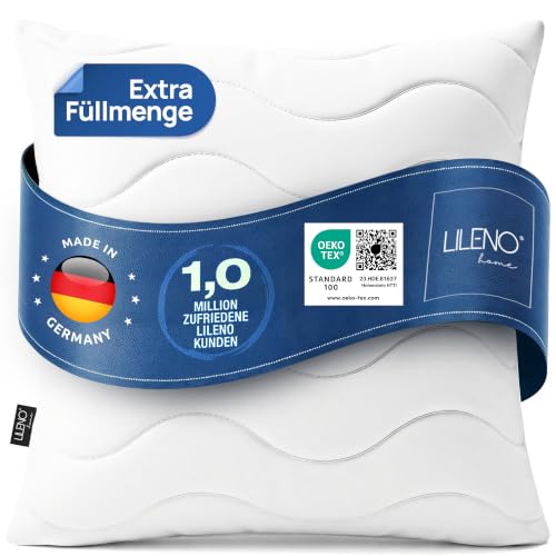 LILENO HOME Kopfkissen 80x80 (1er Set) – 95°C waschbar, OekoTex 100 – Ansicht 1
