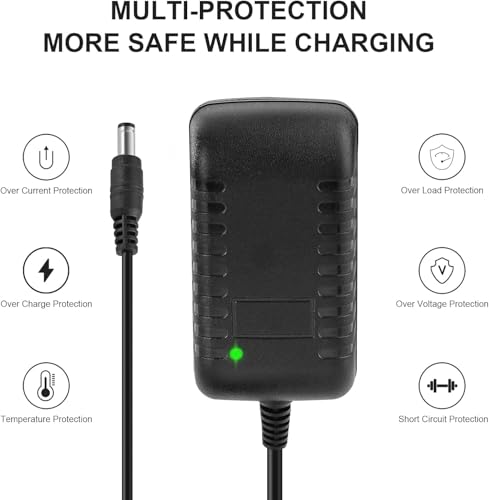 NDEN 27V Massage Gun Charger, Cable de alimentación de reemplazo para masajeador inalámbrico de tejido profundo compatible con modelos 1011666, 1013002, 1012667, 1013983, 1013985 (Conector barril DC 5.5mm, no para 18V/USB-C) miniatura 7