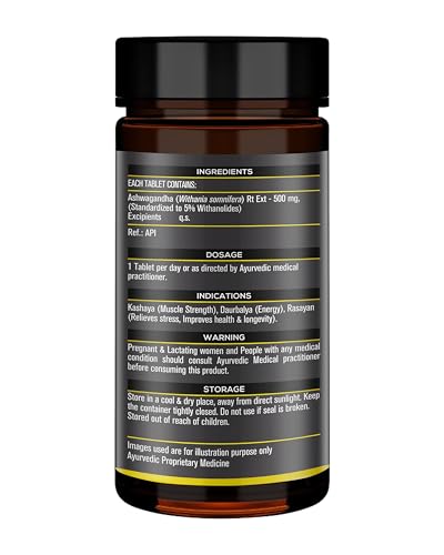 Image of Koshaveda Ashwagandha 500mg (60 Tablets) & MB Shilajit Pro (20g Shilajit Resin) | For Immunity, Strength, Stamina & Endurance