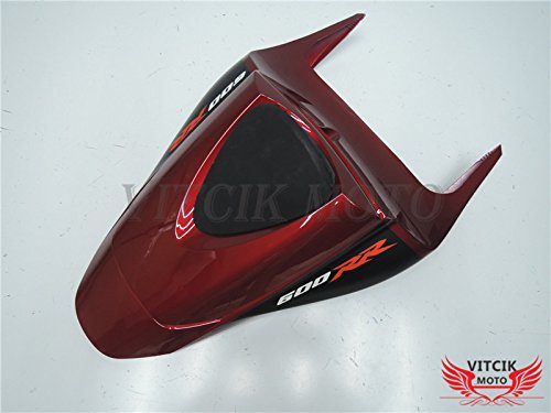 Vitcik (Fairing Kits Fit For Cbr600Rr F5 2007 2008 Cbr 600Rr F5 07 08 Plastic Abs Injection Mold Complete Motorcycle Body Aftermarket Bodywork Frame (Black & Red) A001 #TOP5