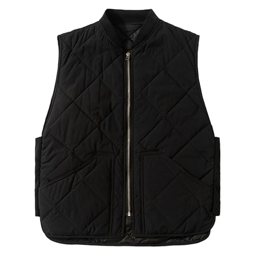 JEsilunmaMY Men's Lightweight Diamond Quilted Vest Sleeveless Lightweight Packable Cotton Vest Casual Padded Vest with Pocket
