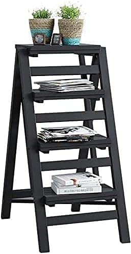 Silla de escalera de madera con 3 o 4 peldaños portátiles y estables
