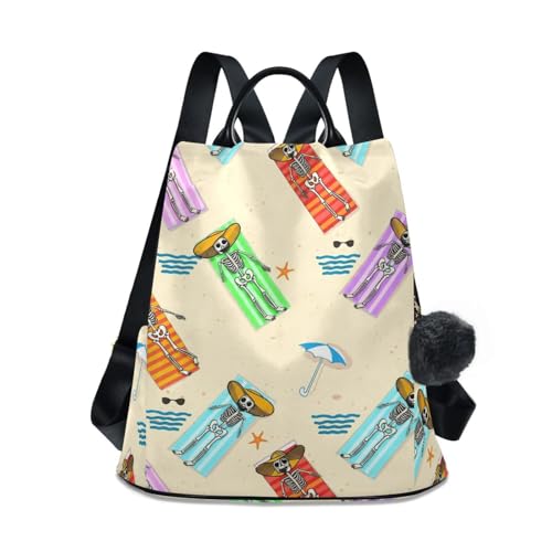Sac à dos femme en polyester beige haut de gamme 17 litres