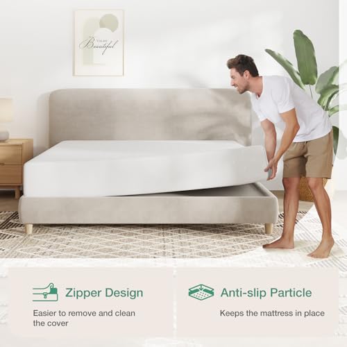 Image of Novilla Full Mattress, 10 Inch Full Memory Foam Mattress in a Box, Dual-Layer Design with High-Density Base for Support & Pressure Relief, Natural Fiber Infused for Cool & Refreshing Sleep，Firm