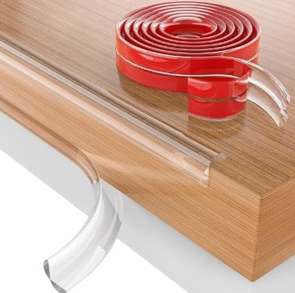 Image of ALINCOLN Silicone Edge Protector Strip 10-Meter | Baby Proofing Edge Protector for Sharp Edges | Adhesive Corner Protector for Furniture & Wall | Ideal Baby Safety Products for Home, & Office Use