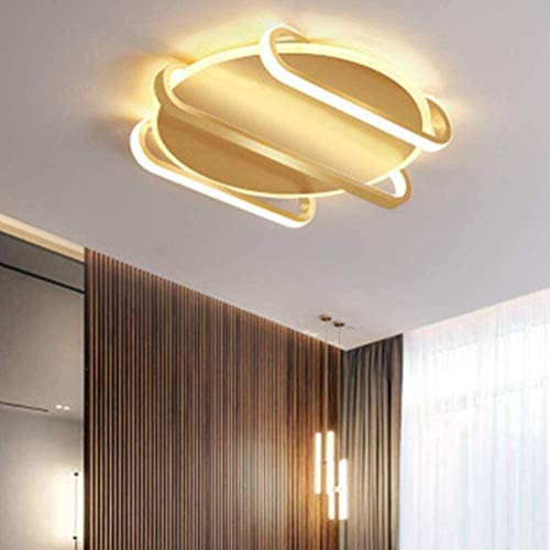 Plafonnier LED de salon dimmable avec télécommande lustre de salle à manger 4000LM