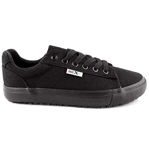 Laforst Next Gen Footwear Women's Christy 3327 Slip Resistant Sneaker, Black, 8