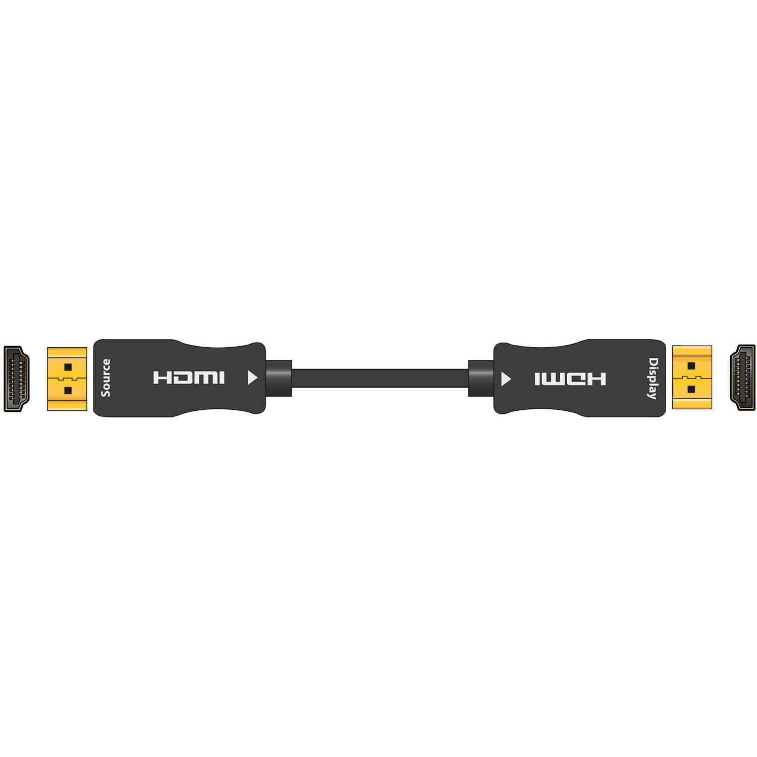 AV:Link - Cable HDMI de fibra óptica activa de ultra alta definición 8K de 10 m, cable HDMI 8K de alta velocidad con conectores chapados en oro, fibra óptica de larga distancia HDMI para TV, proyector