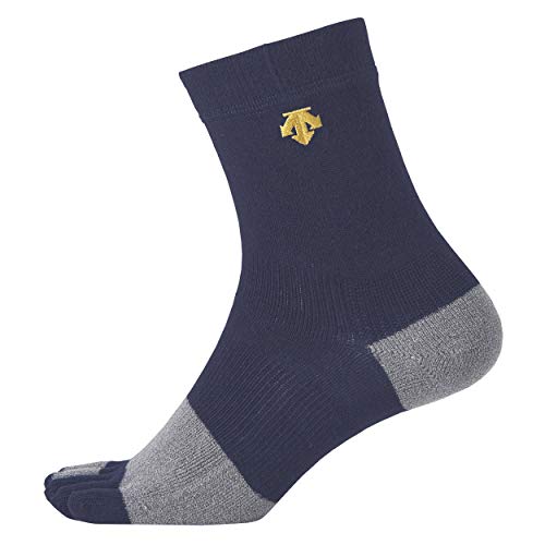 DESCENT 野球 5本指ショートソックス Dネイビー 24-27cm C-8702