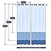 SUBRTEX Printed Curtains Room Darkening for Bedroom Living Room Kids Room Dining Room Valance Colorful Window Drapes 2 Panel Set (52'' x 84'', Brown)
