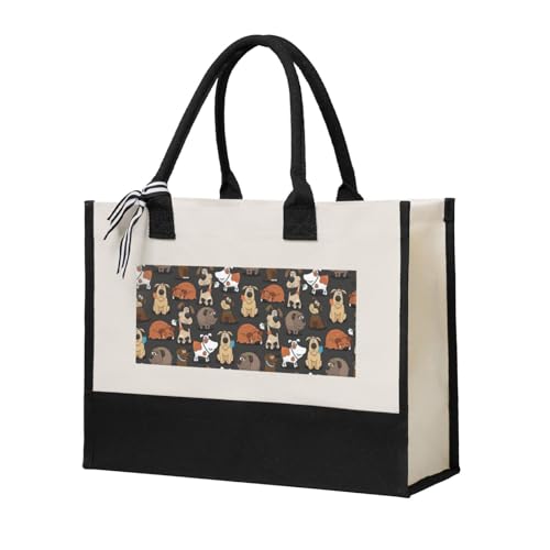 Sac fourre-tout Corgi pour femme en toile beige spacieuse