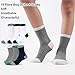 SPTRAMLE 18 Pairs Boys Socks, Crew Socks for Boys Dress School Uniform Sock for Kids Children (7-10 Years) Multipack