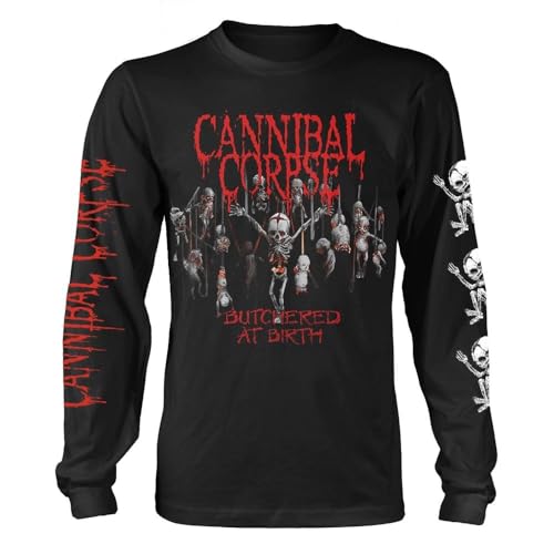 Cannibal Corpse - T-Shirt Butchered at Birth Baby - Adulte (XL) (Noir)
