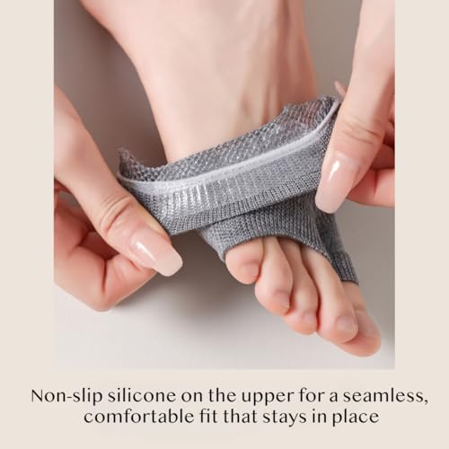Y2K Summer Half-Socks, Lyocell Toe-Split Breathable Mesh, Girls Thin Non-Slip for Flip-Flops, Invisible Footwear, Summer3