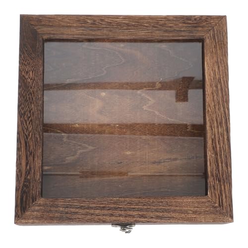 CHICAMPERA Caja de Exhibición de Muestras de Insectos Tapa Estilo Chino, Madera y Acrílico, Gran Capacidad, Multifuncional para Almacenar Objetos Pequeños y Colecciones