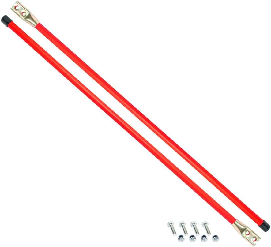 Bumper Marker Sight RODS with Hardware - Orange Bolt-ON, Replacement Sam Plow Parts 1308110