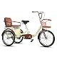 Lastenrad für Erwachsene – 20 Zoll Cruiser Trike mit Einkaufskorb