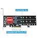 Dual NVMe PCIe Adapter, RIITOP M.2 NVMe SSD to PCI-e 3.1 x8/x16 Card Support M.2 (M Key) NVMe SSD 22110/2280/2260/2242/2230