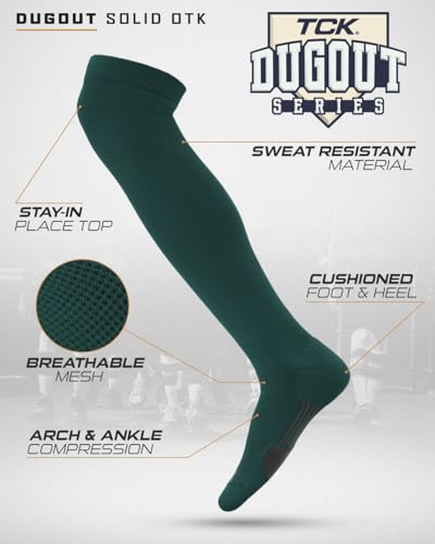 Image of TCK USA Made Over-the-Knee Socks for Baseball, Softball, & Football | Performance Athletic Socks for Boys, Girls, Men & Women