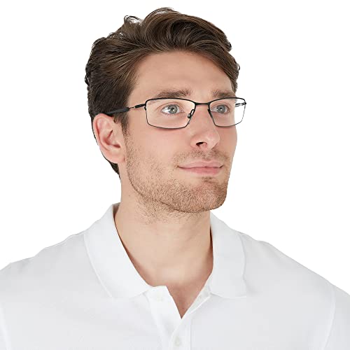 Image of Oakley Men Clear Lens Rectangle Frames - 0OX5113