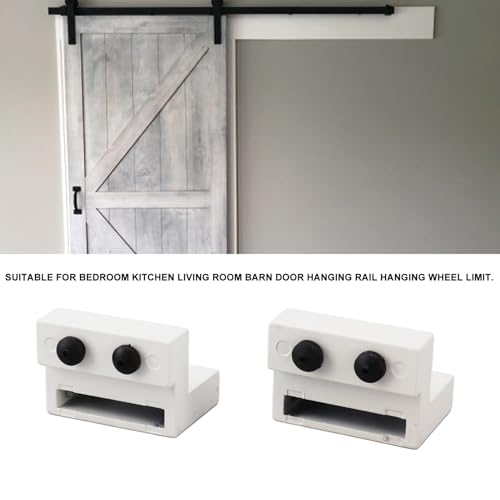 Paradas de Rolo de Trilho Plano, Rolha de Rolo de Porta de Celeiro Instalação Simples Ampla Aplicaçã